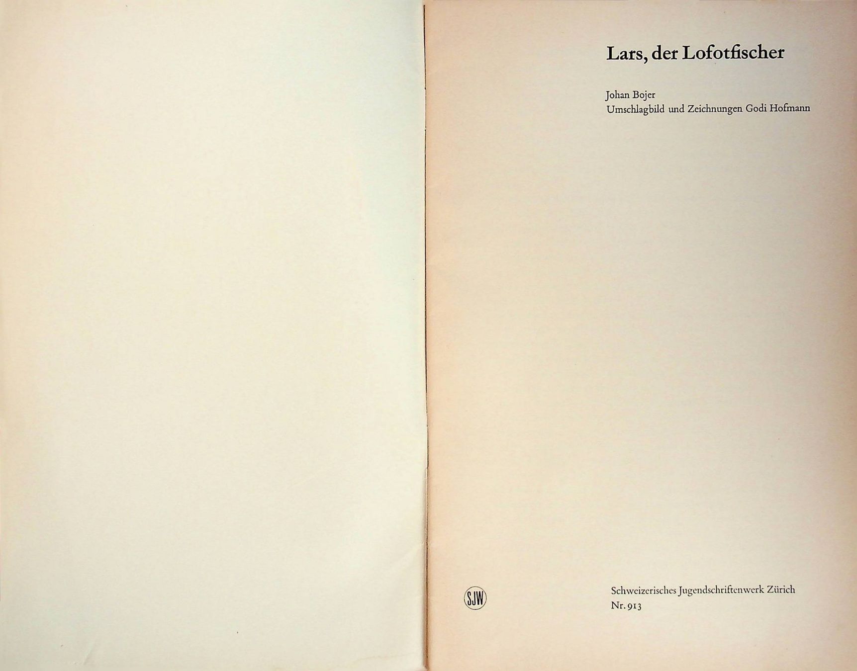 Libri: SJW 913 Johan Bojer Lars der Lofotfischer EA 1965 – Usato da Reitnau venduto da Zaomir 2