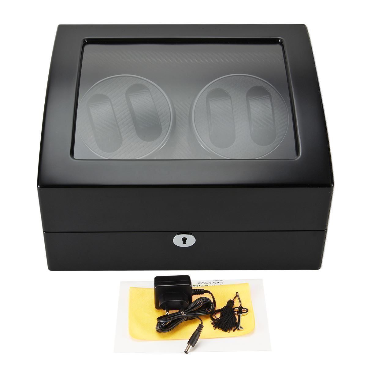 Scatole porta orologi: Uhrenbeweger Beleuchtung Winder Uhrenbox – Nuovo (secondo la descrizione) da Thun venduto da Newnewshop 6
