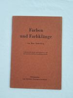 Vintage Heft "Farben u. Farbklänge" von Dora Lauterburg
