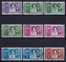 Luxemburg Serie 1953 gute und saubere Werte gest.