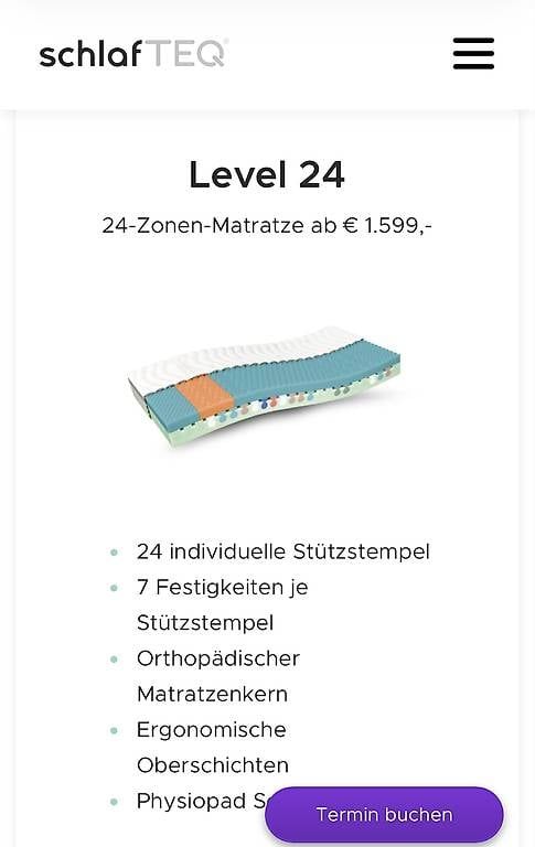 Matelas: Schlafteq Matratze anpassbar NP 2700.- – D'occasion à Birsfelden par Blauer_Kaktus