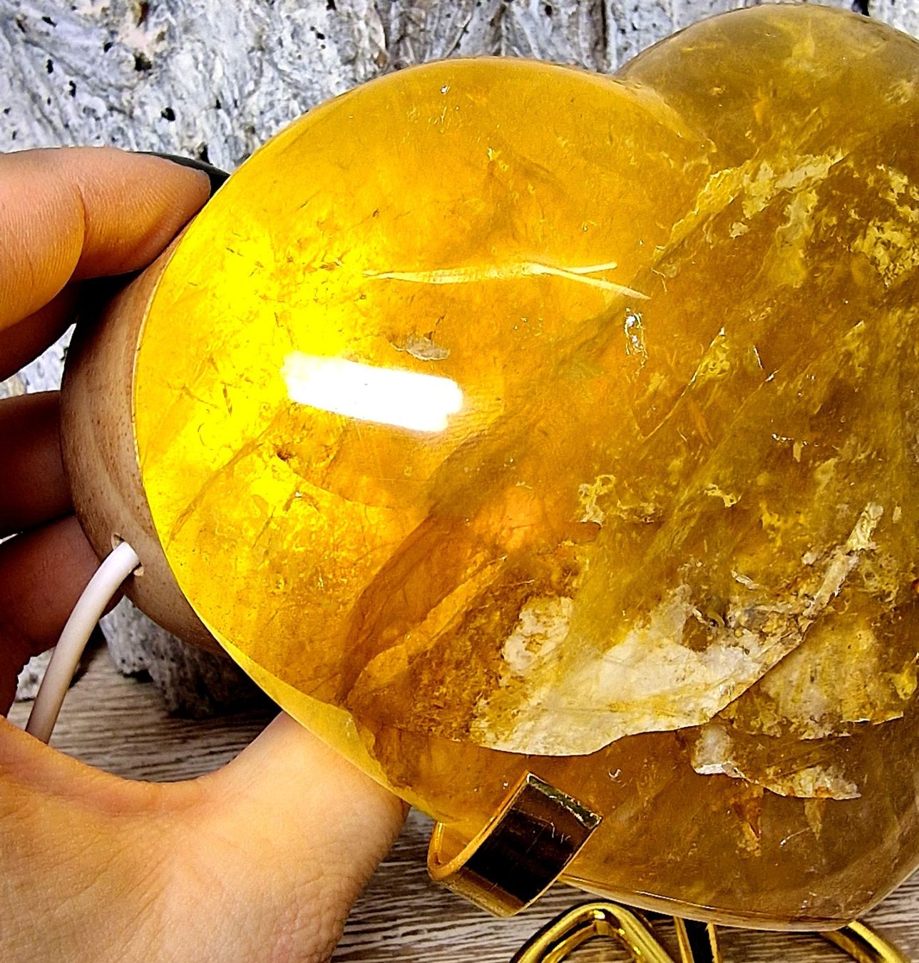 Minerali & Pietre curative: Wunderschönes Golden Healer Herz 666g – Nuovo (secondo la descrizione) da Matzingen venduto da Shay_Crystalz 1