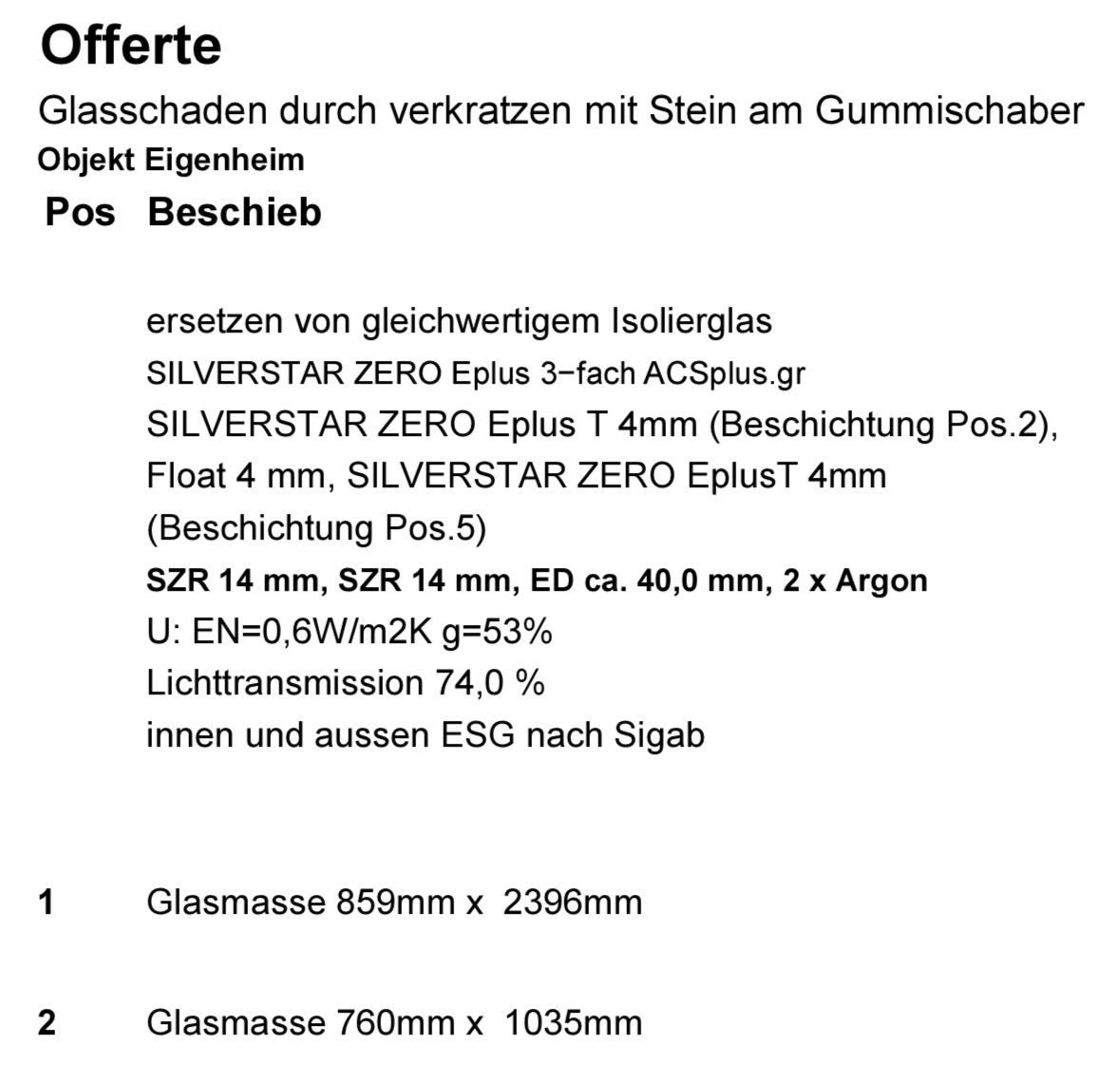 Fenster: Glasmasse 760mm x 1035mm  – Gebraucht aus Utzenstorf von sar_bv9d 1