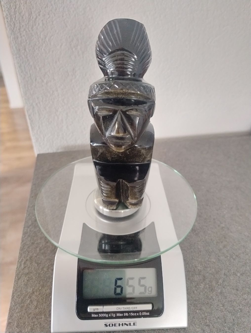 Mineralien & Heilsteine: Obsidian Figur,Handarbeit,655g – Gebraucht aus Zürich von flolo