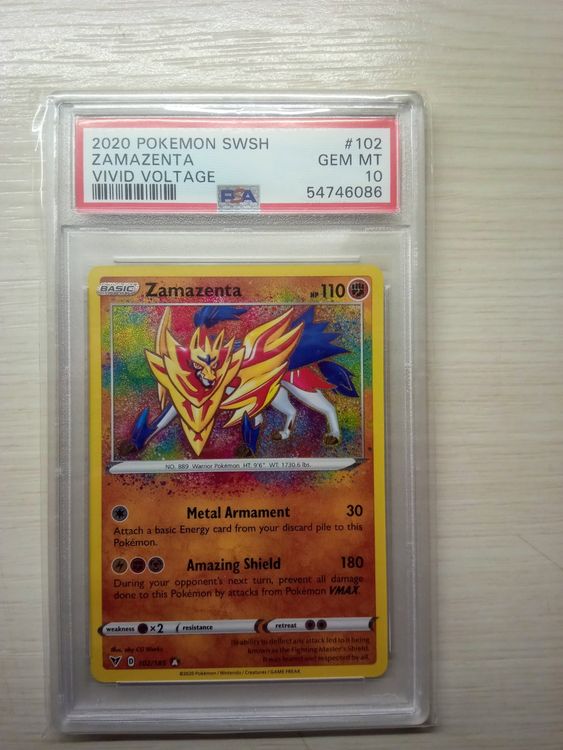 Pokemon Zamazenta Rainbow PSA10! | Kaufen Auf Ricardo