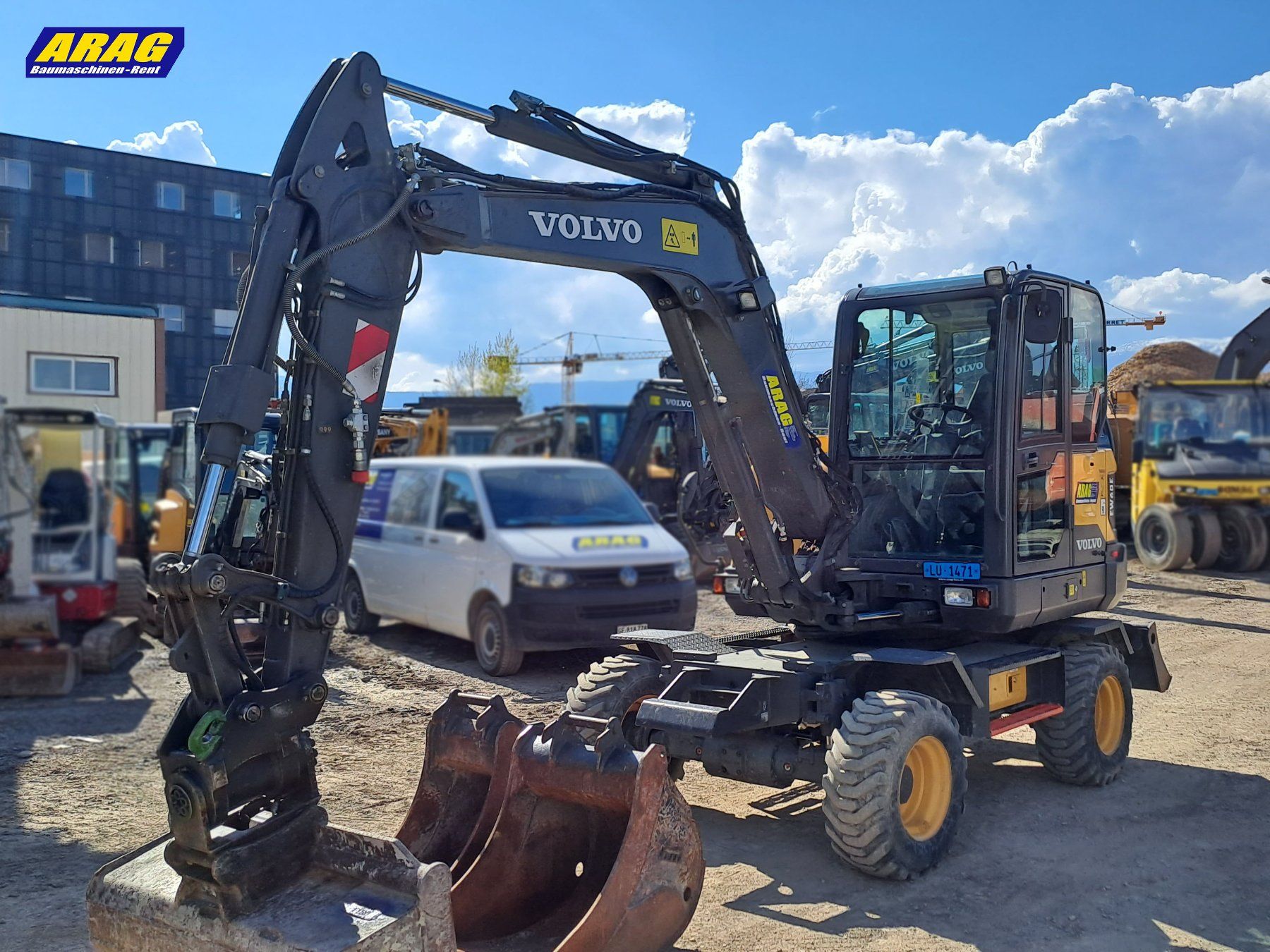 Volvo Escavatori: Volvo EW60E Mobilbagger – Usato da Hasle LU venduto da Arag08 3