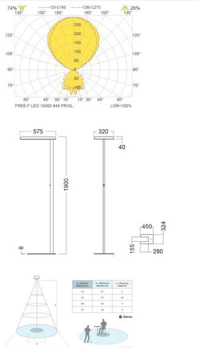 Lampen: Bürostehleuchte Glamox Free , Neu – Neu und originalverpackt aus Lenzburg von Buerokonz 2
