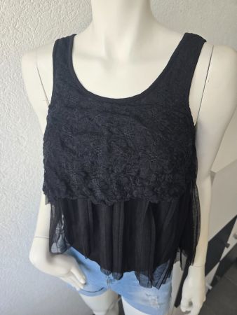 Debardeur fluide noir T-S