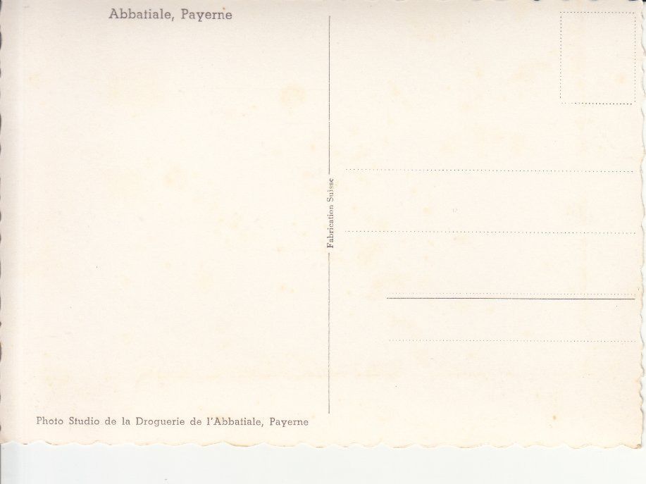 Cartoline postali: Payerne Abbatiale, ca. 1950 – Usato da Bürglen TG venduto da StampGraf 1