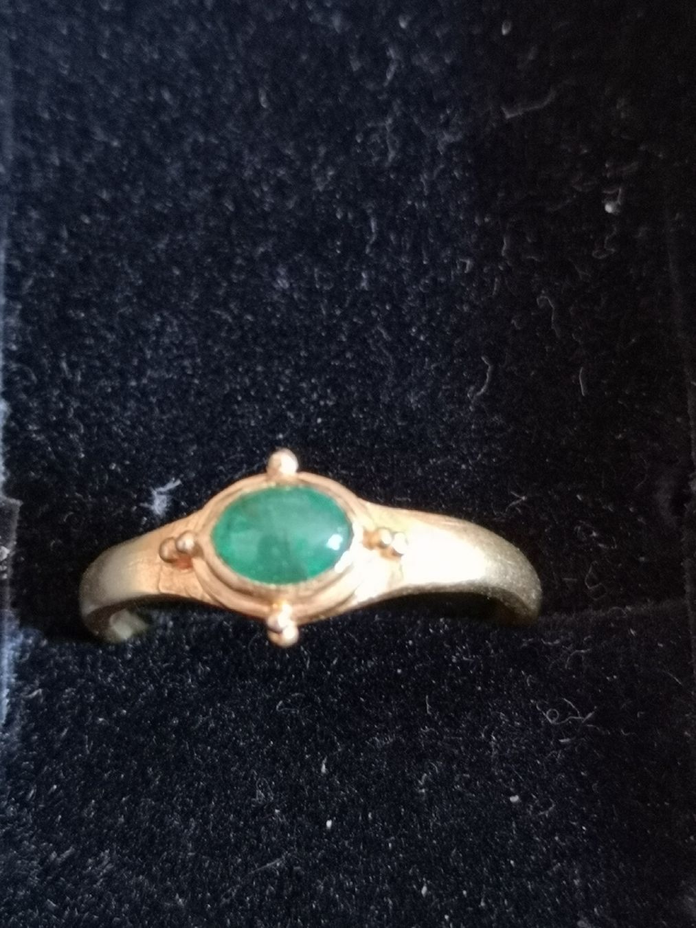 Anelli: Ring Smaragd Emerald 22 Karat gold – Usato da Samedan venduto da sowaw 4
