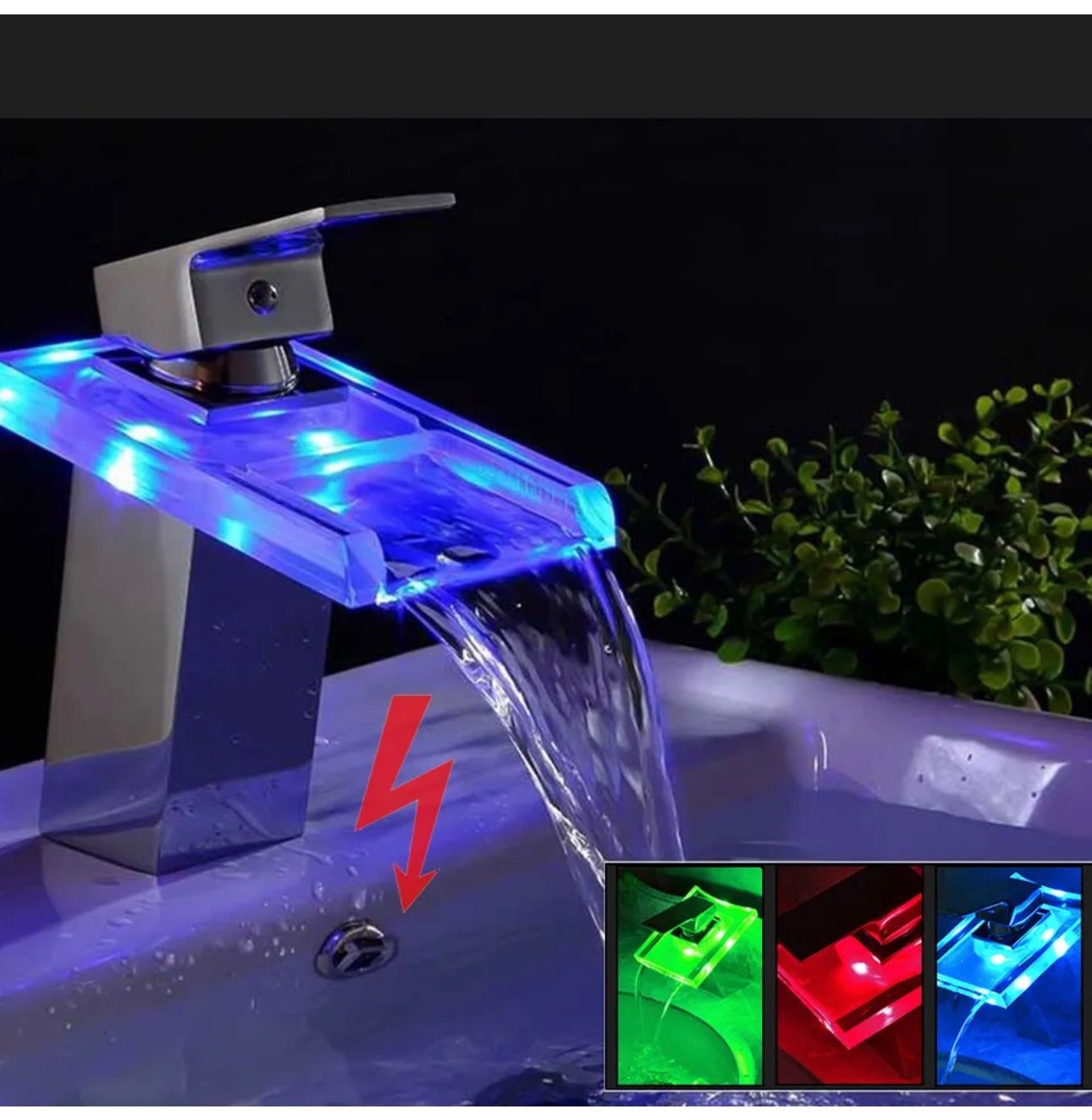 Rubinetteria: +Waschtischarmatur-Armatur LED – Nuovo e nell'imballaggio originale da Amriswil venduto da JaJa-Express