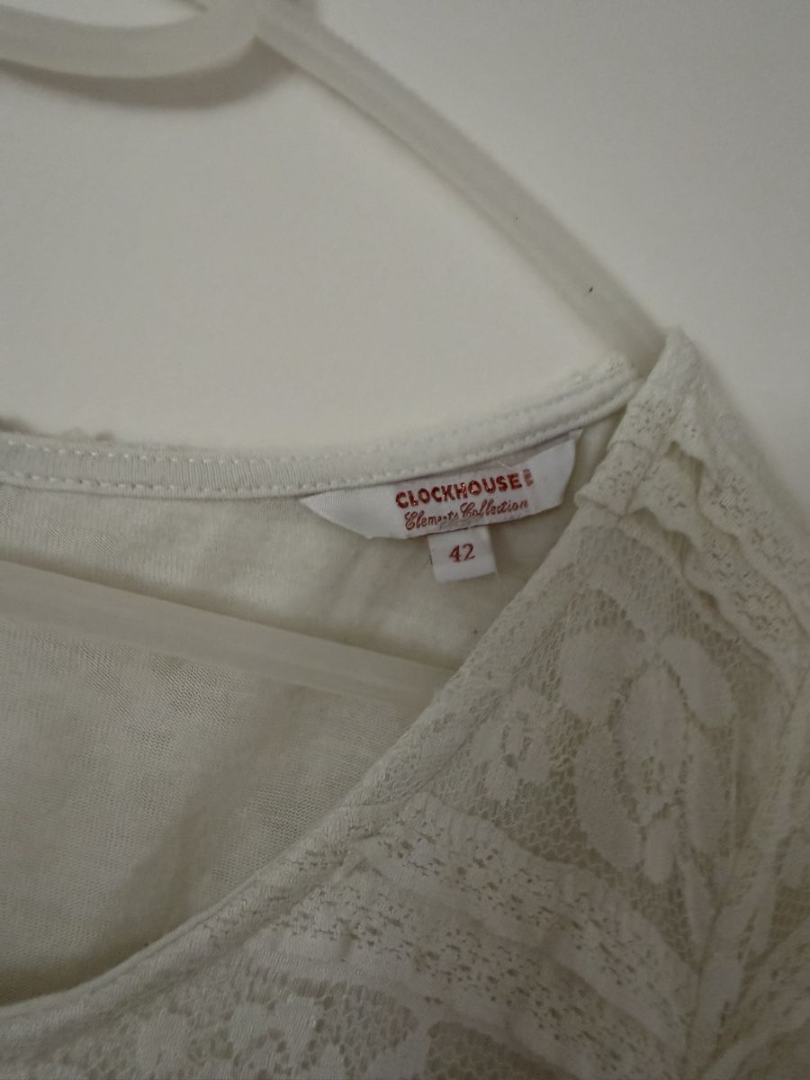Kleider: Robe blanche dentelle CLOCKHOUSE taille 42 – Neu (gemäss Beschreibung) aus Villeneuve VD von jxste_dani 1