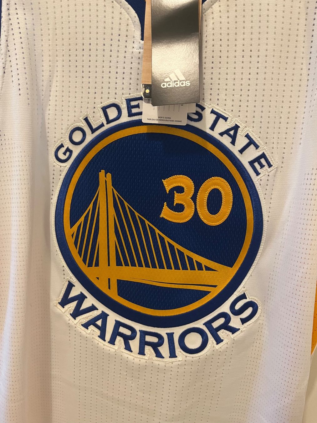 Adidas Leibchen & Hosen: Golden state warriors jersey 2016 Curry 30- player version – Neu und originalverpackt aus Genève von spi_5ssr 3