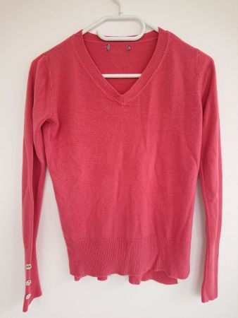 Hübscher Damen Pullover C&A Gr. XS Koralle