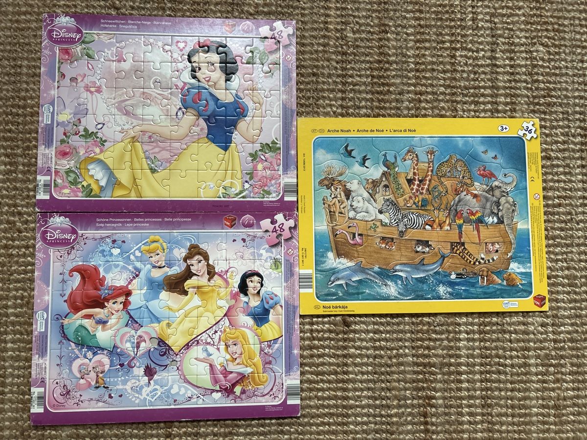 Puzzle: Rahmenpuzzle Set 3 Stk. Disney, Arche Noah – Usato da Dottikon venduto da cimar