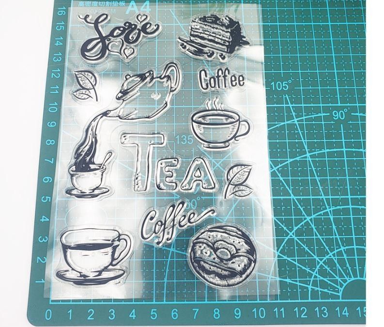 Timbri: Neues Set Motivstempel Kaffee / Tee – Nuovo e nell'imballaggio originale da Effretikon venduto da wenuss 1