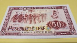 Albanien 50 Lekë 1976, Banknote, NEU
