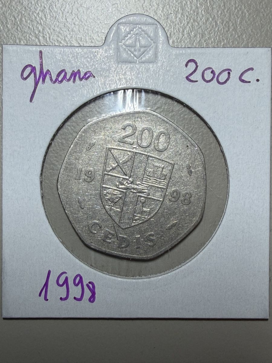 Toutes les monnaies: Ghana - 200 cedis - 1998 – D'occasion à Payerne par Mike1682