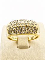 750/18 Karat Gold Ring mit 050 Ct Brillanten