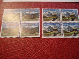 Satz Schynige Platte/Wengernalp, 2018, FDC + Lose 4erbl ET-o