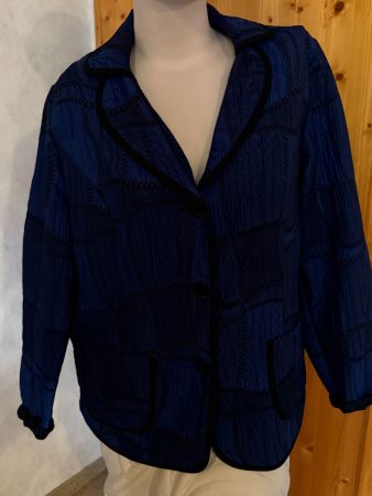 Elegante Damenjacke, blau-schwarz, Gr. 42/44, Top Zustand!