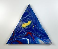 Acryl-Flüssigmalerei, Dreieck