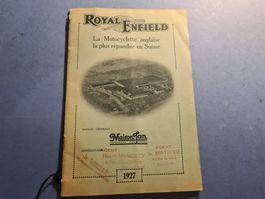 ROYAL ENFIELD 1927 SWISS BROCHURE JAN LAUSANNE VINTAGE