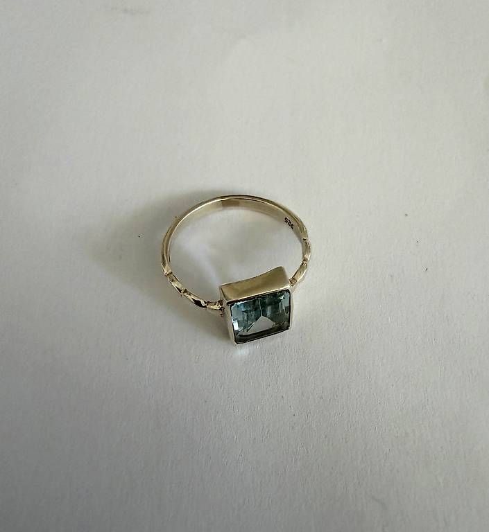 Ringe: Ring mit Blautopas - 925 Silber – Gebraucht aus Basel von nashylicious 1