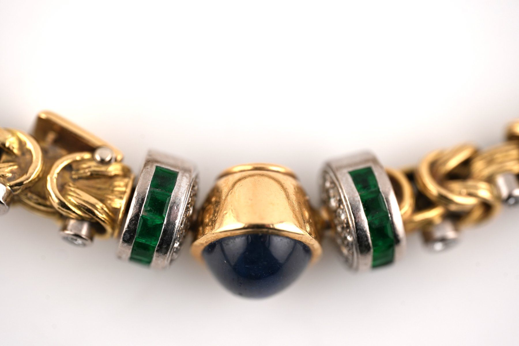 Bracciali & Braccialetti: Königsarmband 18K mit Steinen – Usato da Basel venduto da Edelmetallhaus24 2