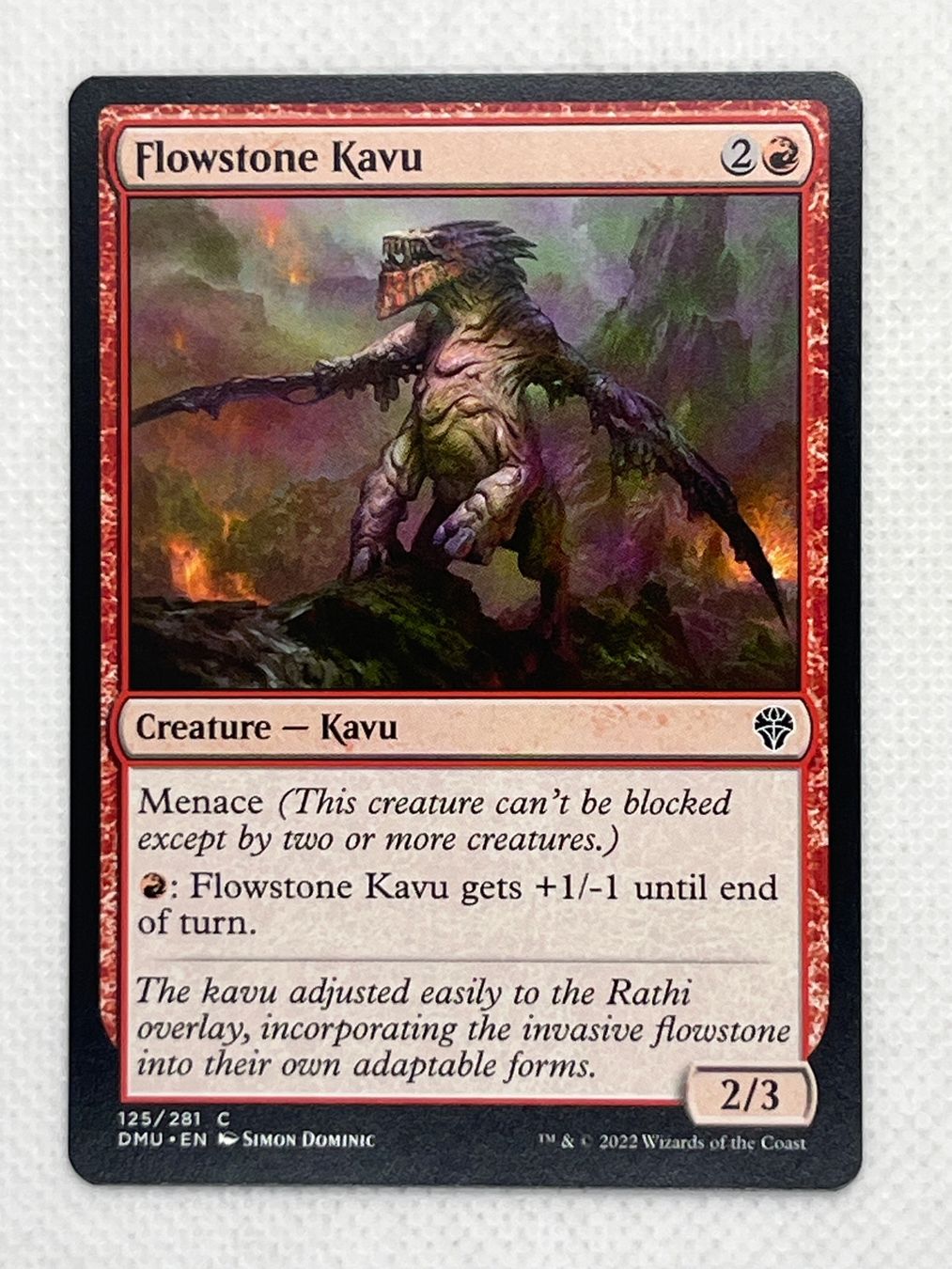 Magic The Gathering Sammelbilder & Trading cards: MTG Flowstone Kavu DMU 125 Common Englisch – Gebraucht aus Hinterkappelen von Kim1992