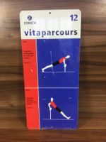 Altes Originales Vitaparcours Schild Zürich Liegestütze