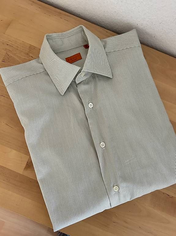 Camicie: Hemd Brüli Swiss Made, Grösse 39, 100 % Baumwolle – Nuovo (secondo la descrizione) da Niederglatt ZH venduto da Julia_4