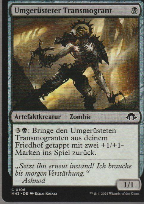 Magic The Gathering Sammelbilder & Trading cards: TCG Magic The Gathering MTG MH3 0106 Umgerüsteter Transmogra – Neu (gemäss Beschreibung) aus Vezia von Aquarius_Age