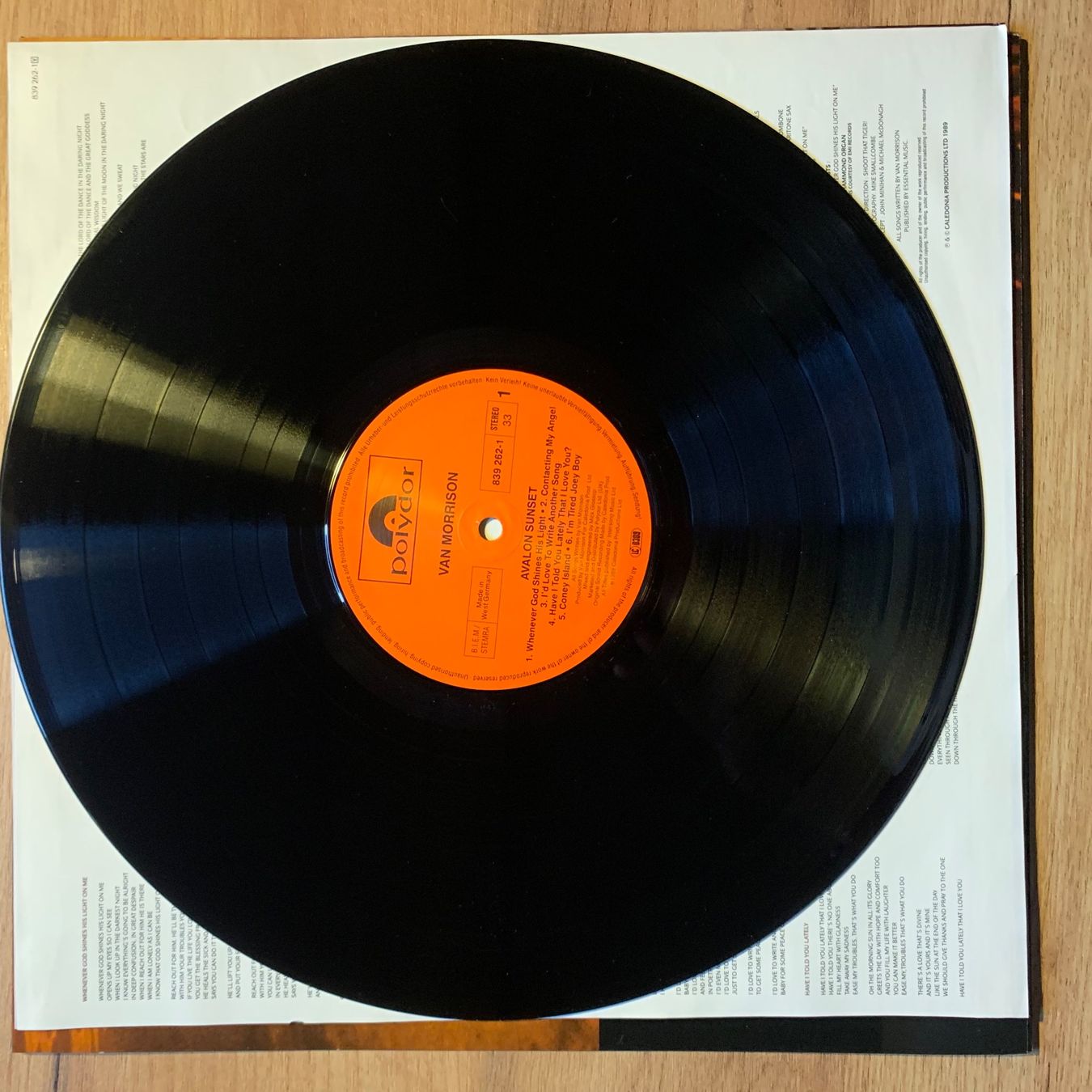 Dischi in vinile: VAN MORRISON - AVALON SUNSET...OG EU 1989...EX/VG+ – Usato da Gals venduto da Diskopatshop 3