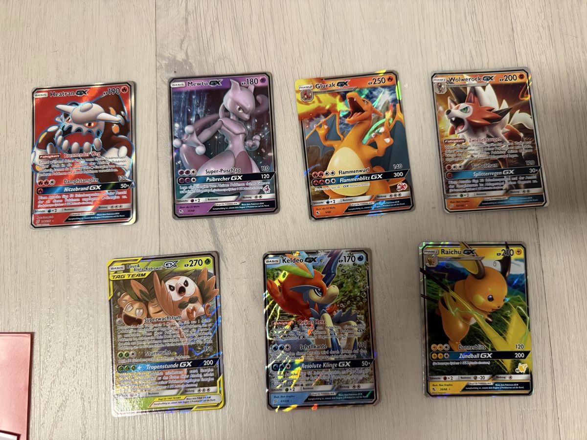 Pokémon Carte collezionabili: Pokemon GX Lot 7 Karten – Nuovo (secondo la descrizione) da Unterengstringen venduto da Birchermuesli63 1