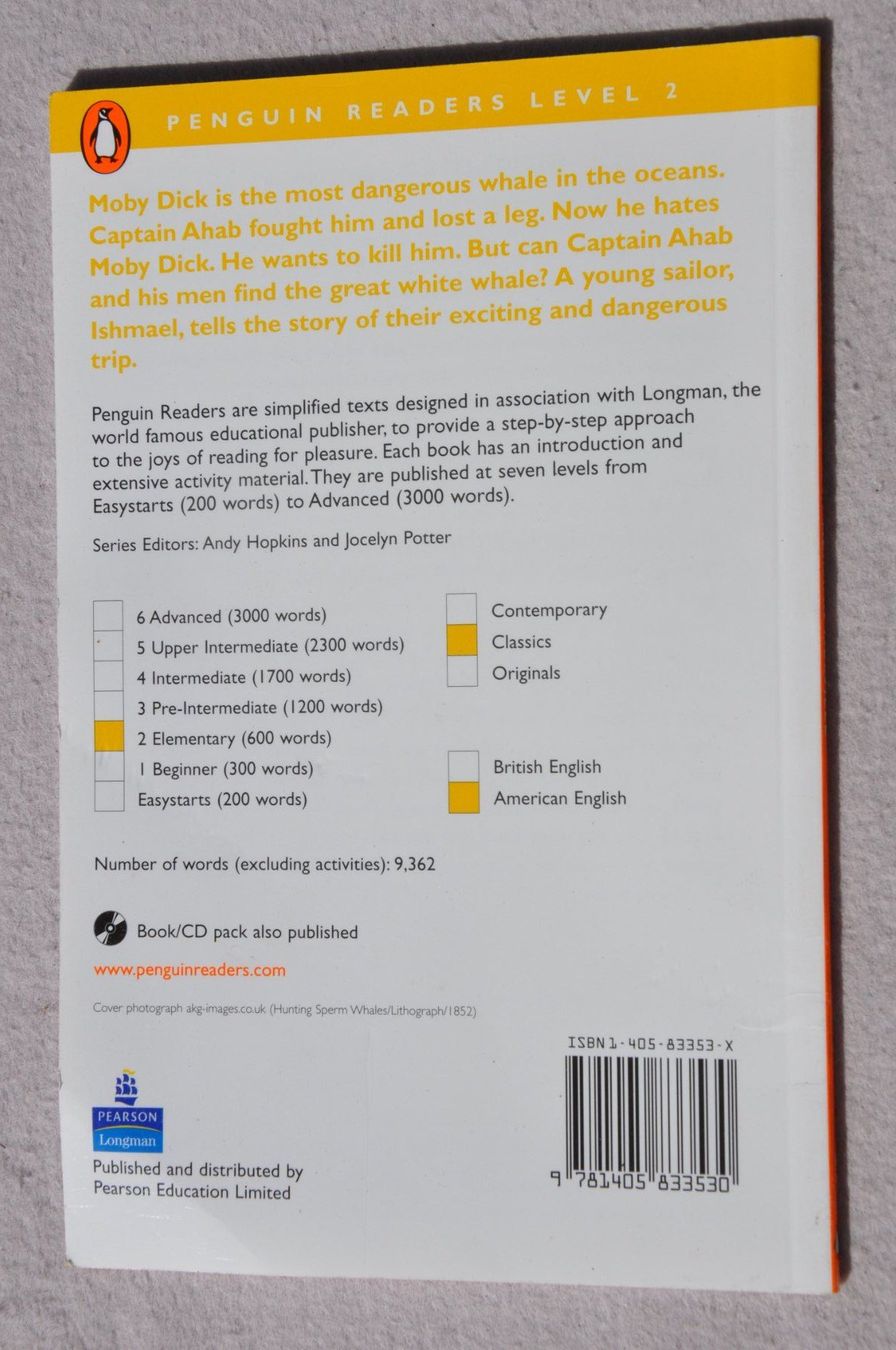 Libri: Moby Dick - Penguin Readers - Elementary - 600 words – Usato da Fully venduto da Minouchka 1
