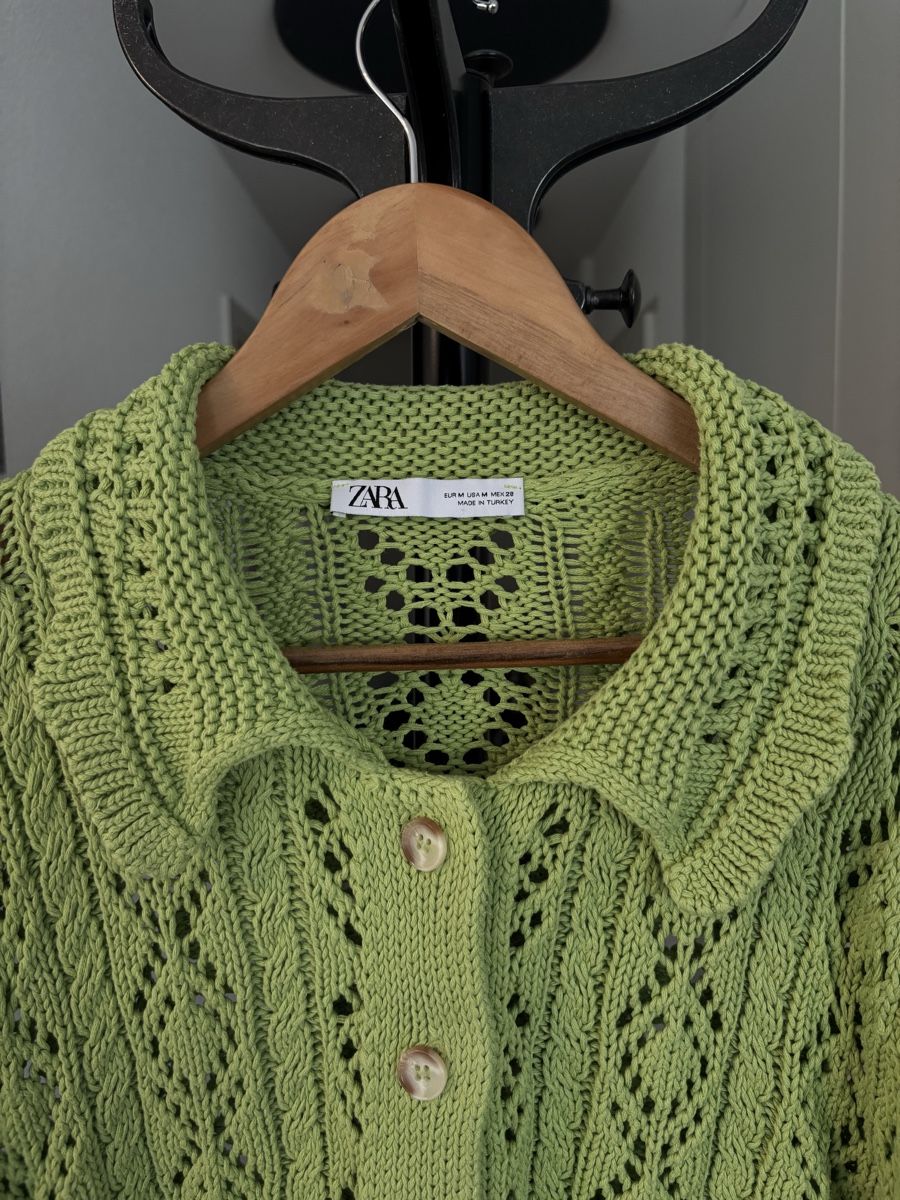 Zara Giacche: Cardigan Zara vert clair, taille M – Usato da Savièse venduto da aly_zc2h 1