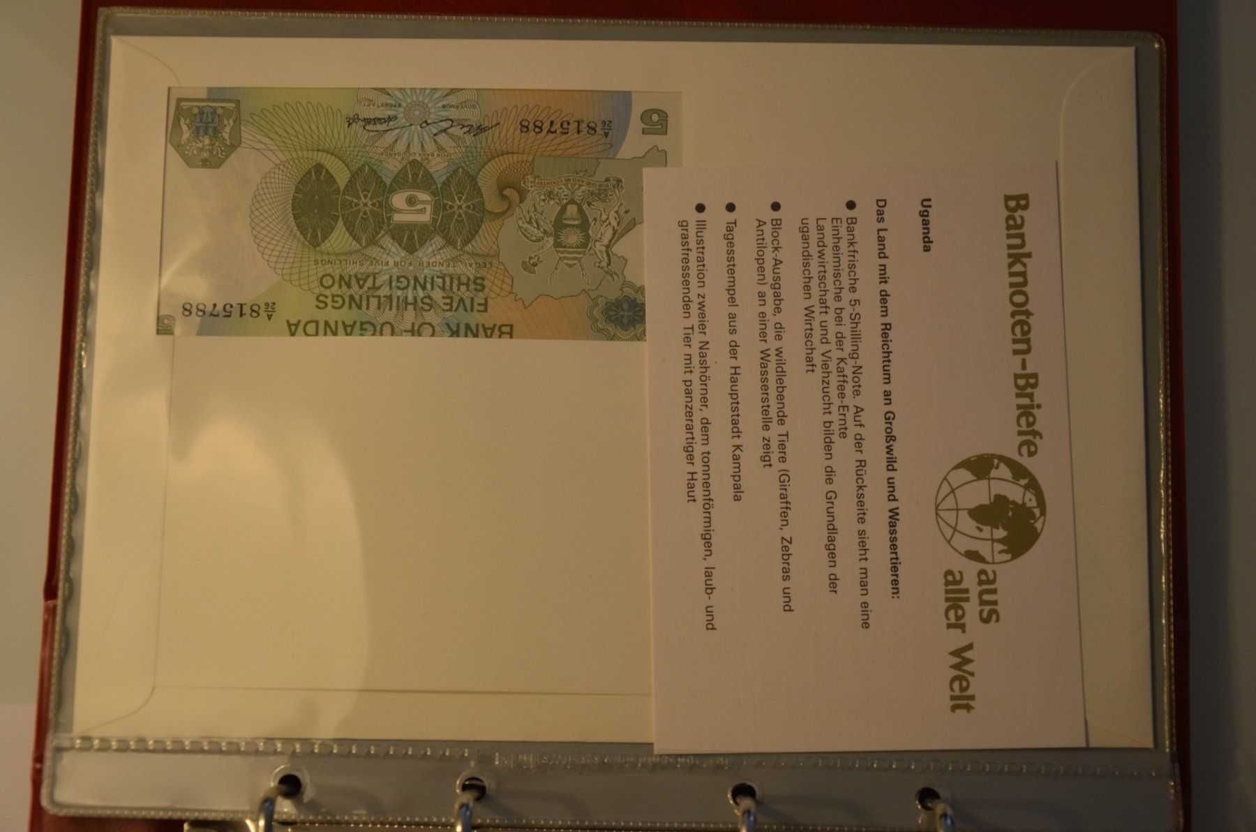 Banconote: Banknotenbrief Uganda 1983 – Nuovo (secondo la descrizione) da Wetzikon ZH venduto da bausie 1