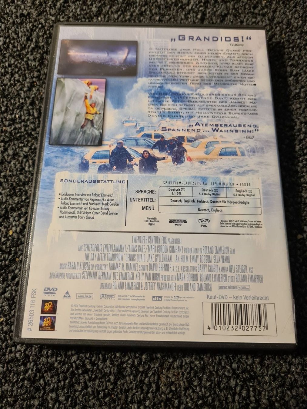Tutti i DVDs: THE DAY AFTER TOMORROW(9494) – Usato da Ruswil venduto da jan_bxl5 1