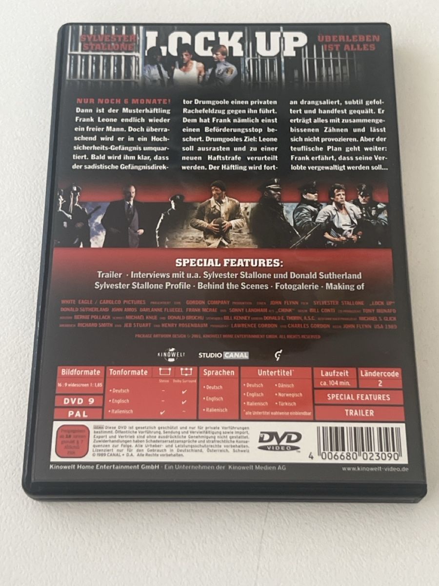 Tutti i DVDs: DVD Lock Up Sylvester Stallone  – Usato da Gossau SG venduto da DuDaRi0089 1