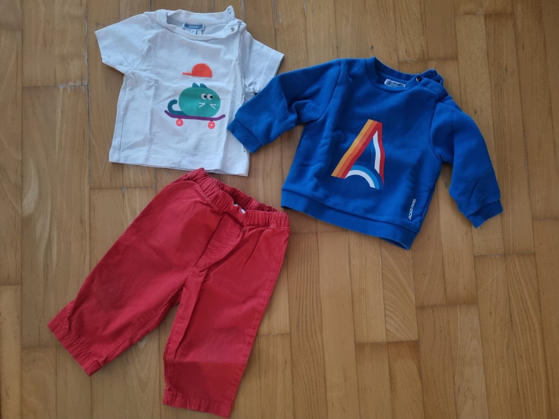 Jacadi Lotti & Set di vestiti: Jacadi Kleinkinder Set: Pullover, T-Shirt & Hose Sommer – Usato da Bäch SZ venduto da cri_87ts