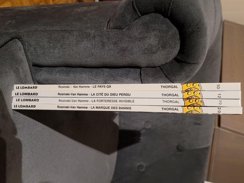 4x BD Thorgal Le Lombard, Bon état, tome 10, 12 19 et 20 4