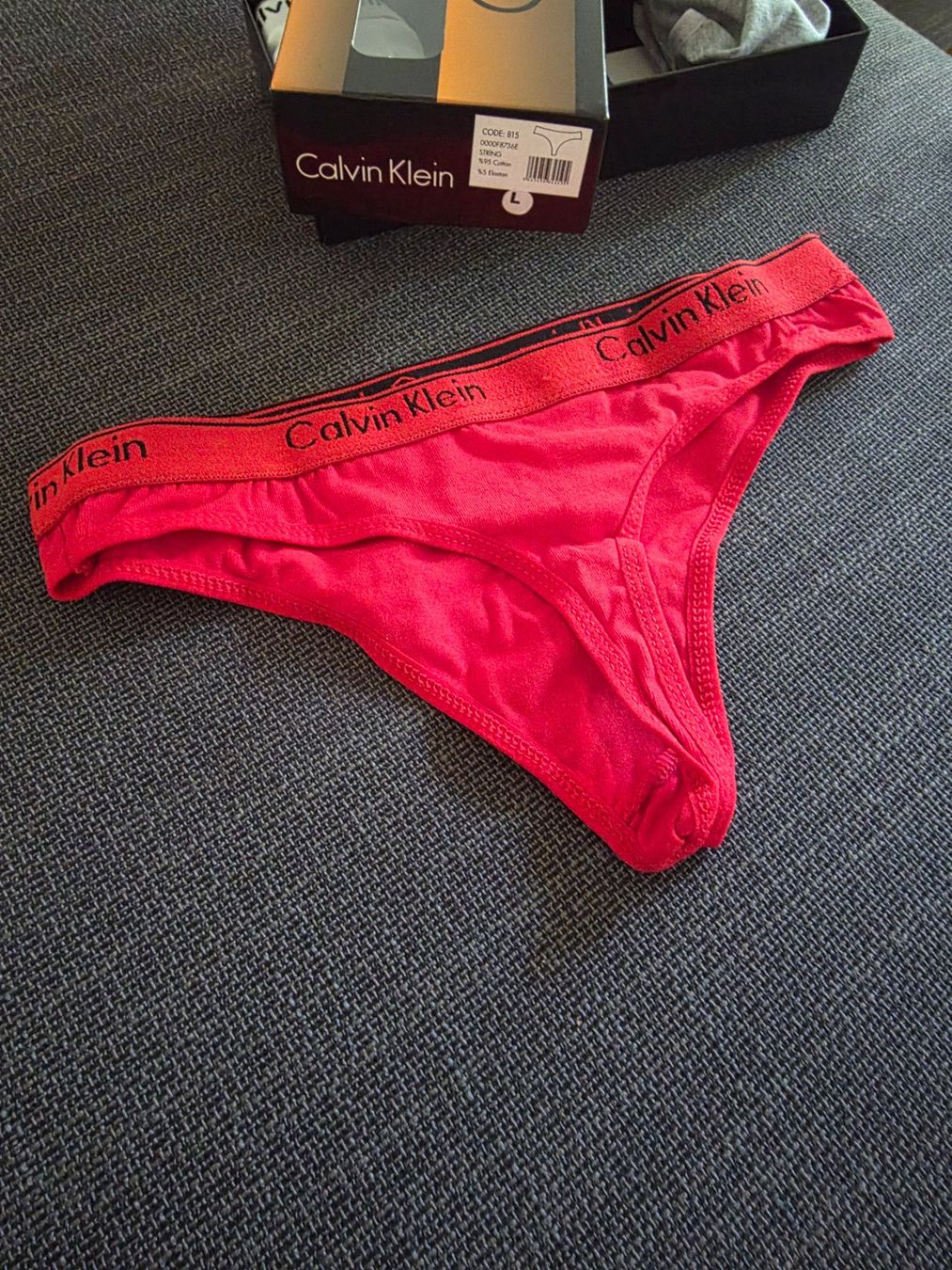 Calvin Klein Altra biancheria intima: Calvin Klein String/Tanga Unterhosen aus Baumwolle – Usato da Zürich venduto da suz_b25w 1
