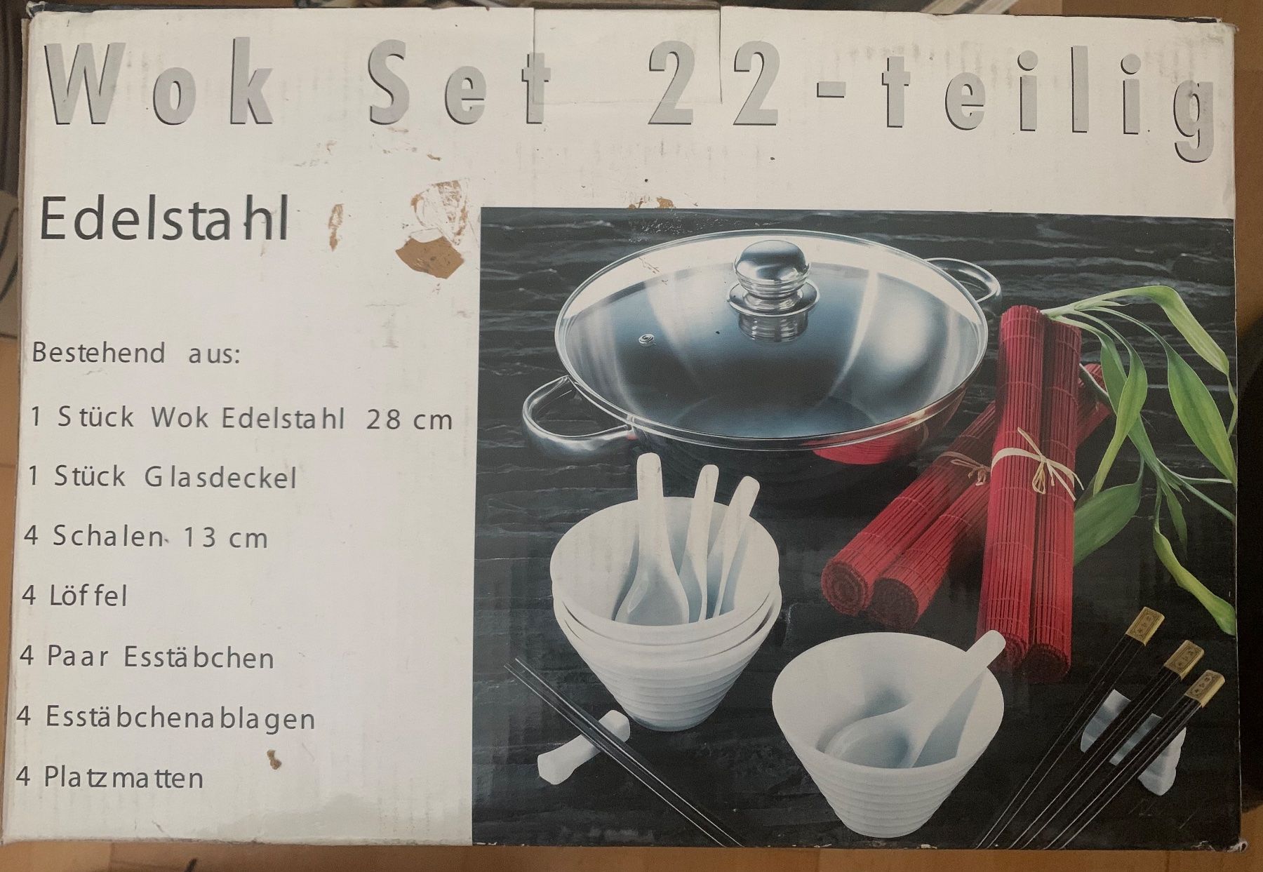 Mäser Set di piatti: Wok Set 22 teilig neu – Nuovo e nell'imballaggio originale da Rorschach venduto da eme_8swl