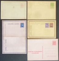 BELGIQUE - BELGIË: 9 entiers postaux des années 1873–1967, *