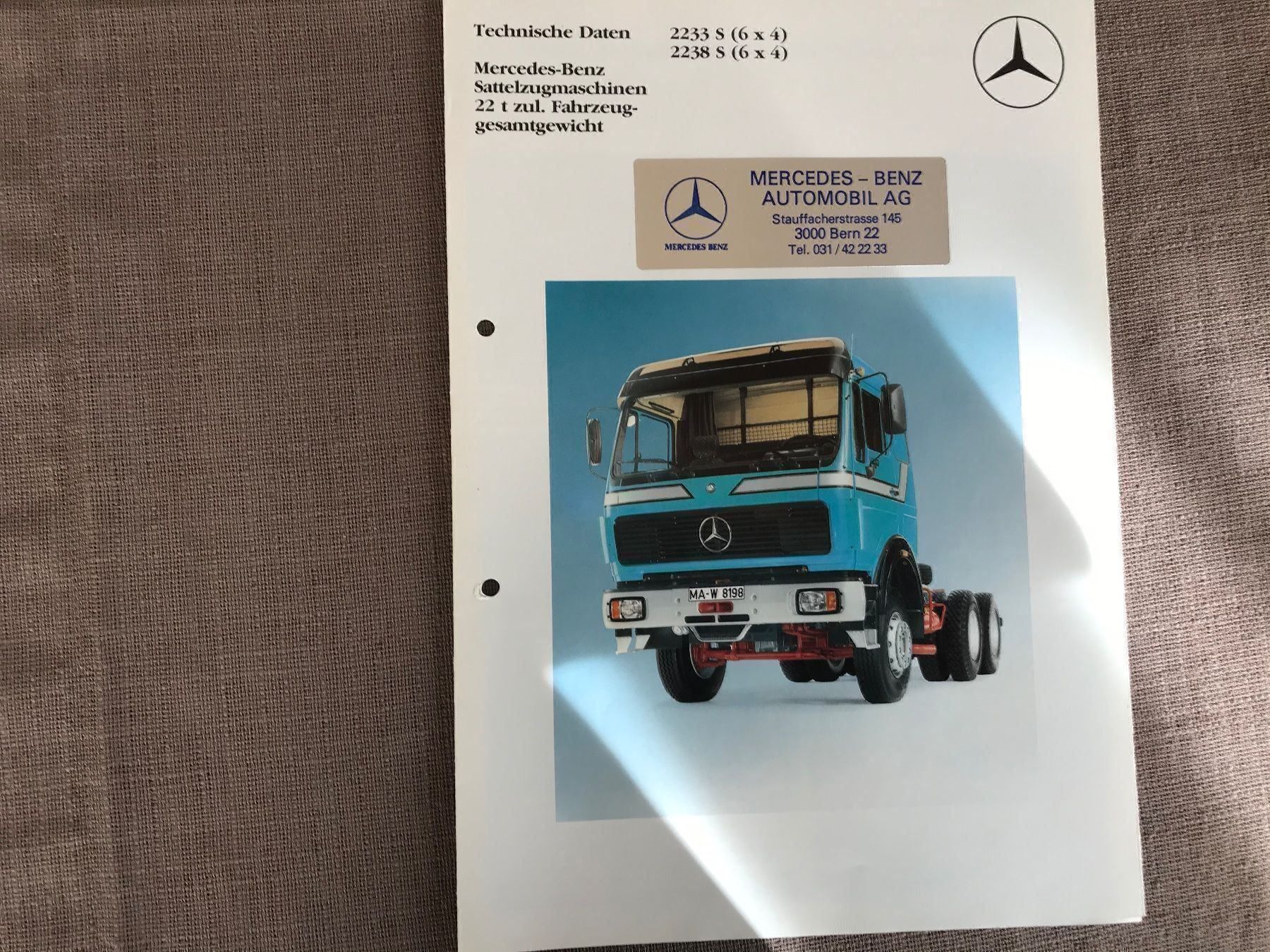 Autocarri: Mercedes Prospekt – Usato da Balterswil venduto da Jeko1967