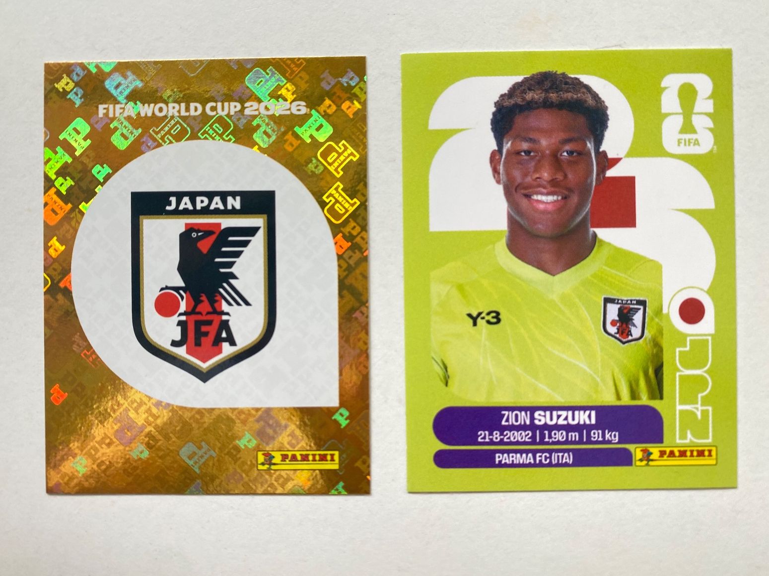 Panini Carte collezionabili: Panini WM 2026 - JAPAN #1, #2 – Nuovo (secondo la descrizione) da Lausanne venduto da chaavb