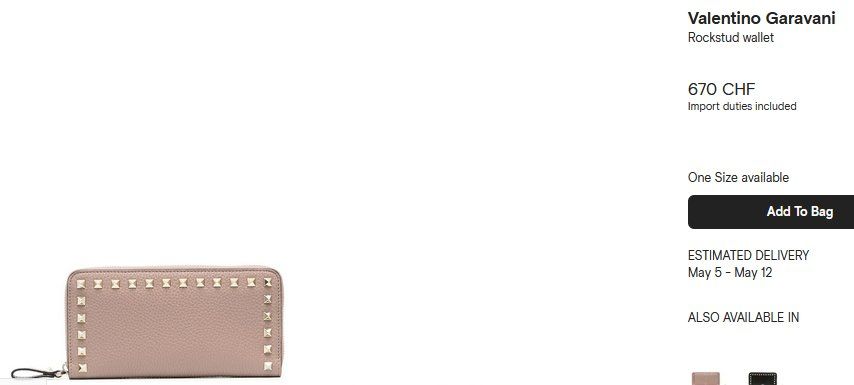 Valentino Portamonete: Valentino Rockstud Wallet Portefeuille – Usato da Collonges venduto da Auganien 9