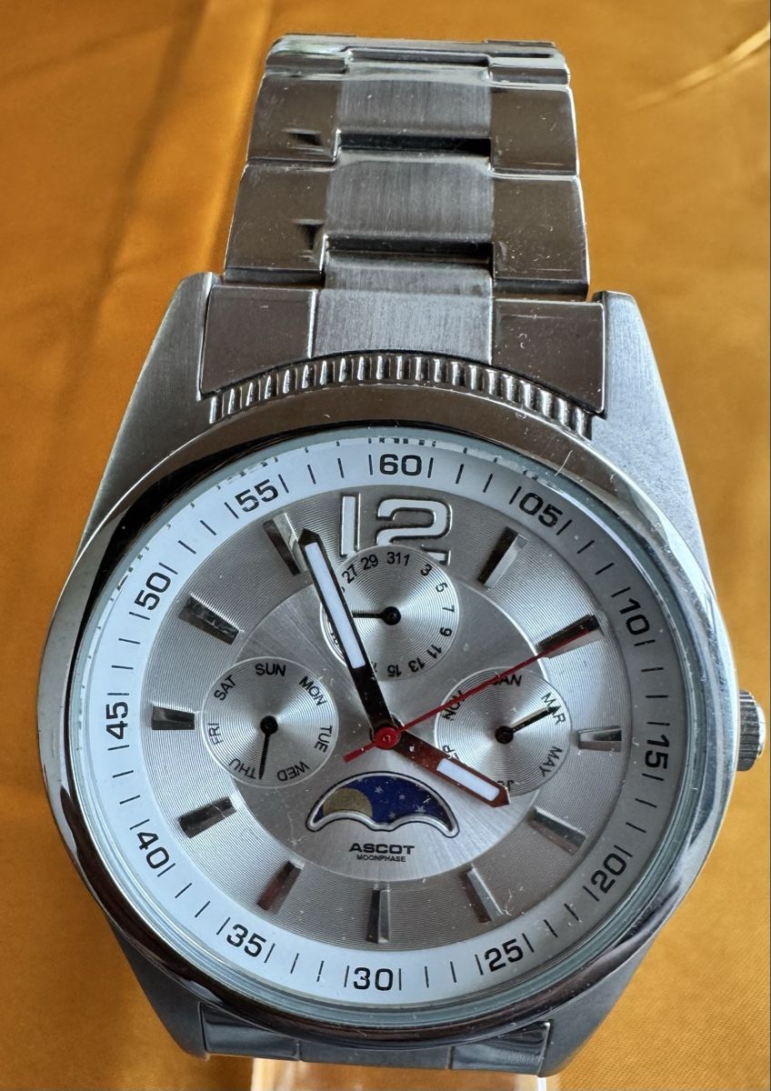 Orologi: Ascot Herrenuhr,Moondphase NOS – Nuovo (secondo la descrizione) da Untersiggenthal venduto da TimeandShine