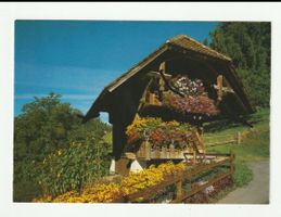 Berner Speicher mit Blumenpracht, Sommergrüsse